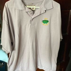 Embroidered Golf Club Polo with Frog Logo - Light Lavender